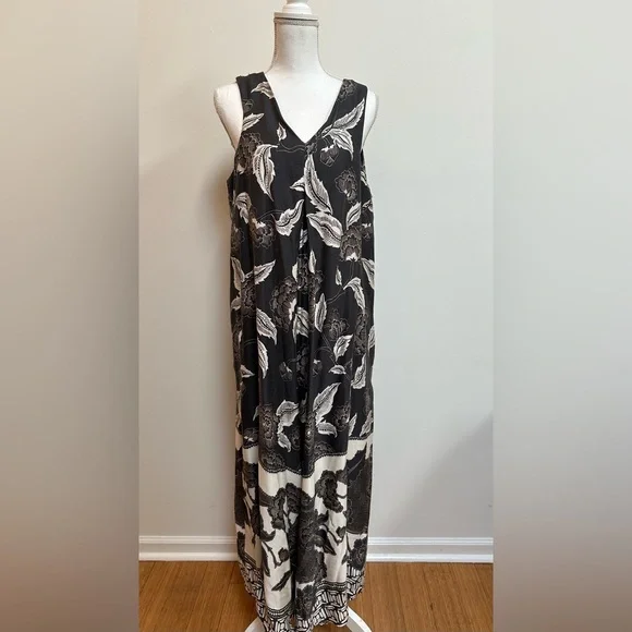 Anthropologie Soha.  Floreat Print Maxi Dress Large NWT l - Picture 9 of 16